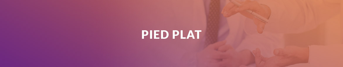 Pied plat